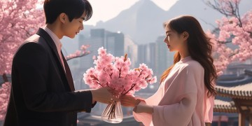 韩国男生送女友什么花最流行？