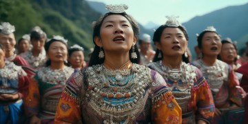 贵州苗族人唱苗歌时穿什么？