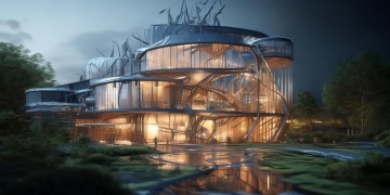怎么描述AI建筑模型？
