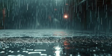 雨一直下气氛不算融洽是哪首歌曲的歌词？