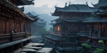 AI建筑模型能否完美再现古风建筑的韵味？