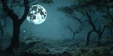 月色映在月亮树下什么歌？