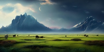 敕勒歌写出了什么壮丽的景象？