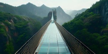 张家界玻璃桥在哪个景点？