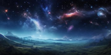 如何用AI绘制星夜模型？