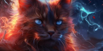 文心一言画的爱国的猫会是什么样子？