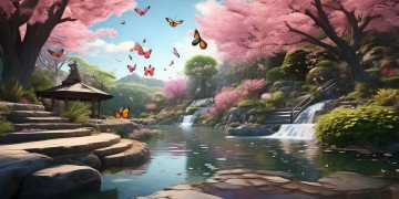 蝴蝶山公园有哪些景点？