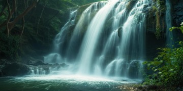 沉浸在瀑布水声中是什么歌？
