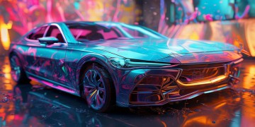 汽车模型怎么变成了AI绘画？