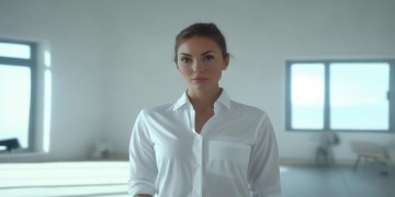 物业女穿白色衬衣是代表着什么？