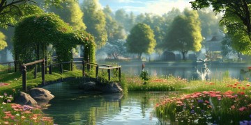 湖畔花园旁有什么景点？