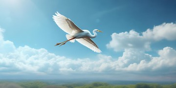 白鹭在蓝天翱翔是什么歌？