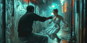 散打女友揍他男友犯法吗？