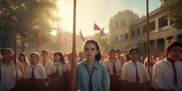 学校里的升国旗时播放的歌曲究竟是什么？