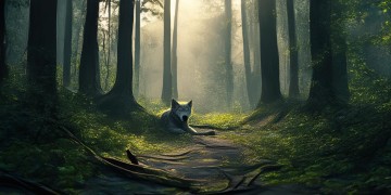 森林里住着大灰狼是什么歌？
