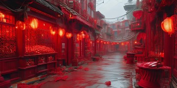 红色景点店铺都卖什么？