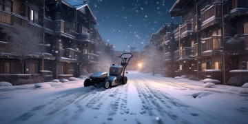 小区物业会用吹雪机吗？