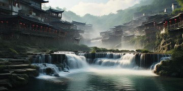 哪些古镇有瀑布景区？