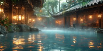 东方室内温泉哪里好玩？