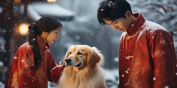 过年摸狗头男友会生气吗？
