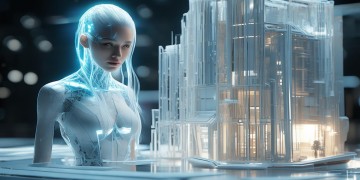 AI少女建筑模型只能进行左右旋转吗？
