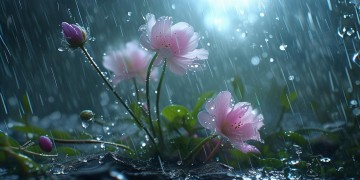 被雨水打湿的花儿是什么歌的旋律？