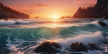 夕阳海潮哪里好玩？