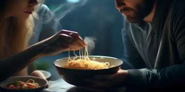 男友喂我吃面条代表什么？