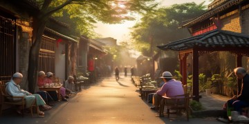 文华路老年人住哪里好玩？