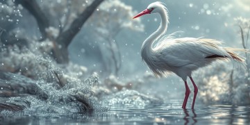 文心一言李彦宏如何解释画鹤？