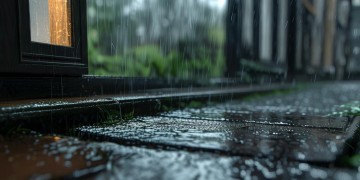 屋外的窗下着小雨是什么歌？