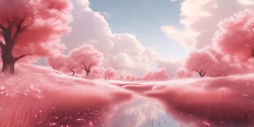 变成粉红色是什么歌？