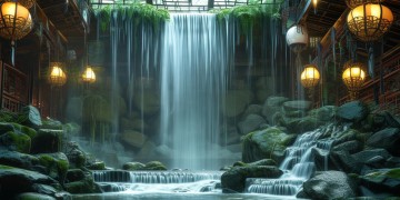 绍兴室内瀑布哪里好玩？