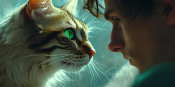 猫盯着男友看是为什么？