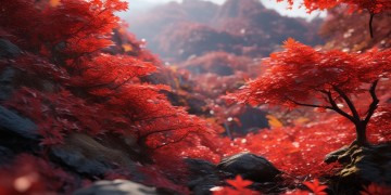 新乡景区哪里有红叶花？
