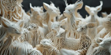 用AI画扁平化动物模型真的很难吗？
