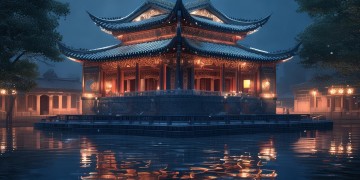 海岱楼晚上有什么景点？