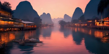 阳朔晚上有什么景点？
