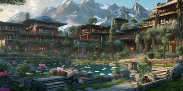 名峰山庄都有什么景点？
