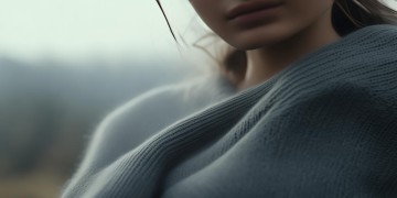 女友穿灰色毛衣好看吗？
