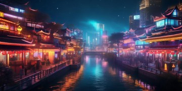 关中夜景哪里好玩？