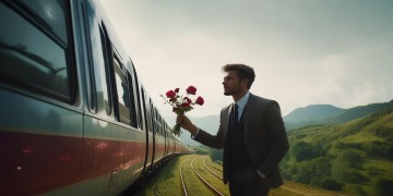 高铁接女友，应该送花吗？