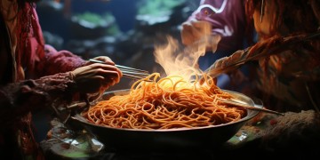 两个人吃火鸡面是什么歌？的谜底探寻