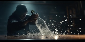 砸酒瓶打女友犯法吗？