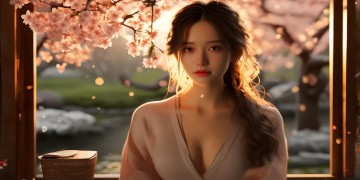 日本女友有酒窝吗？