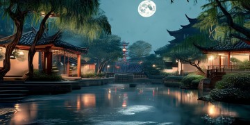 文心一言AI能否完美呈现中国风画作？