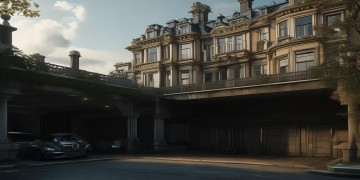 物业挡住地库违法吗？