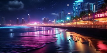 汕头夜晚海边哪里好玩？