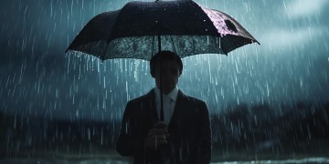 男人下雨打伞时，究竟会唱起哪首心中的歌？