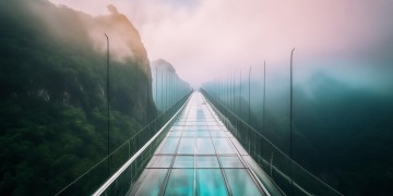 明光寺景区玻璃栈桥究竟有多高？